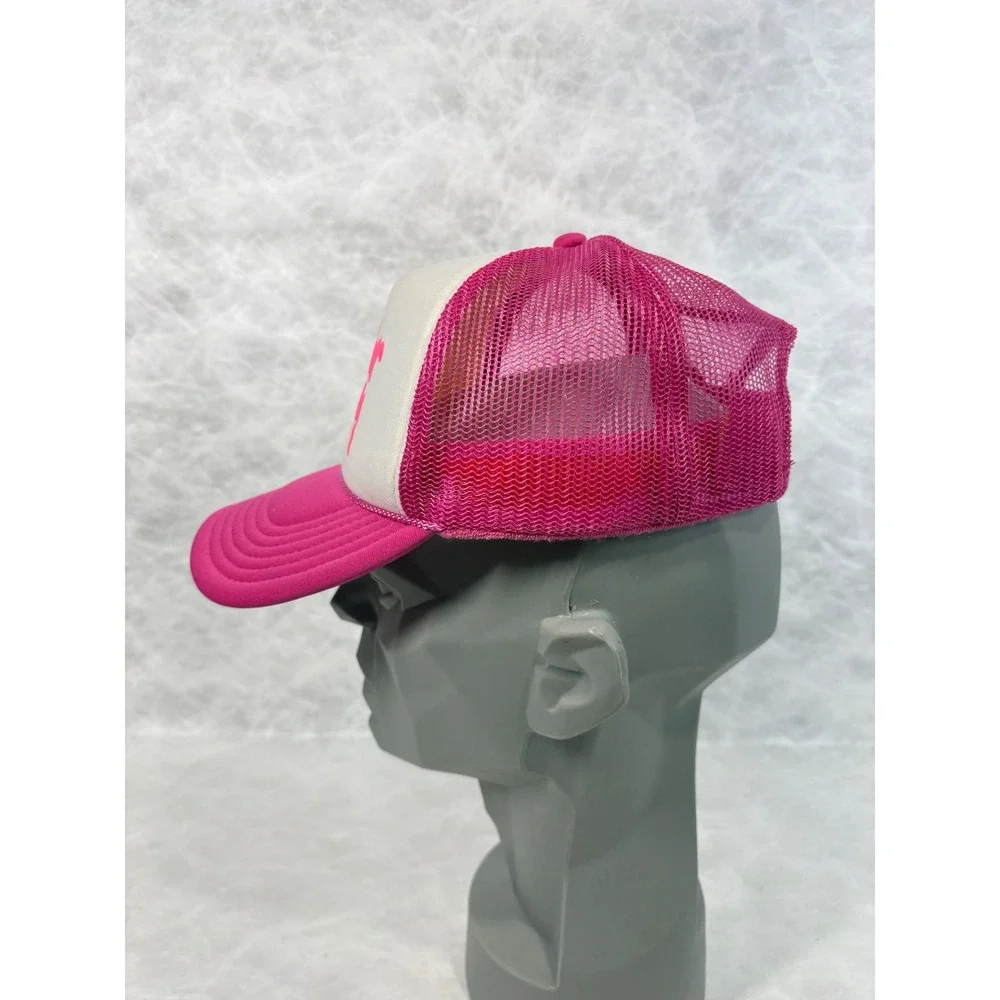 Gender Happy Pink White Mesh Trucker‎ Hat Snapback OTTO Base Cap